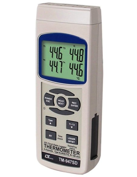 Termometro DATA LOGGER a 4 canali TM 947 SD