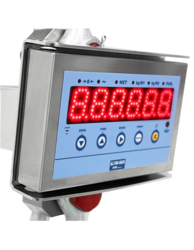 Dinamometro MCW09 dettaglio led rossi