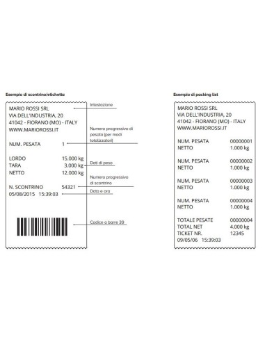 Esempio etichetta transpallet TPWA