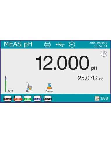 Display grafico a colori Phmetro PH 80+