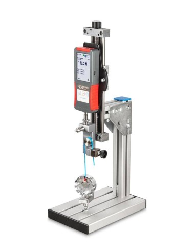 Dinamometro SAUTER FS montato su stativo manuale TVL-XS