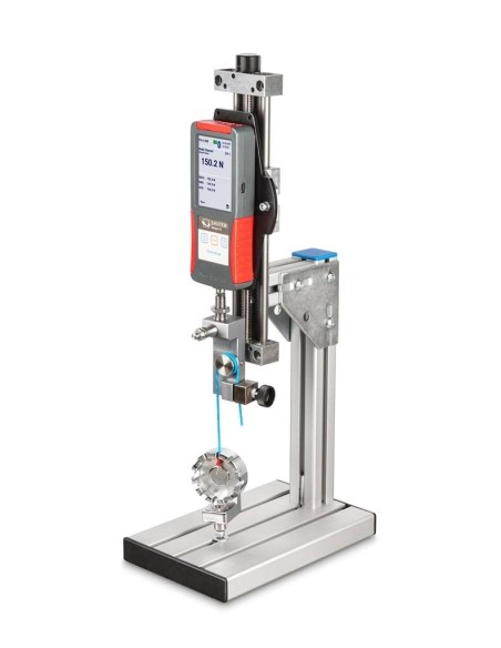Dinamometro SAUTER FS montato su stativo manuale TVL-XS
