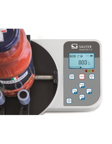 Torsiometro per tappi di bottiglie vista display digitale