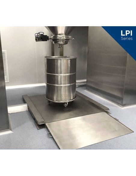 Piattaforma di pesatura AISI 304 con rampa S-LPI
