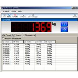 Software PC "WeiMonitor" per monitoraggio pesate eseguite sulla bilancia real time
