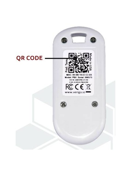 QR Code Data logger POD TEMP Verigo
