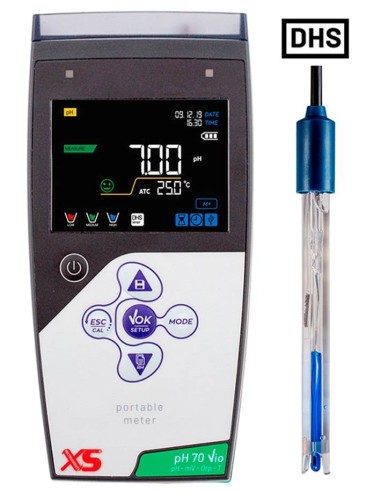 XS pH 70 Vio pHmetro con Elettrodo 201 T DHS