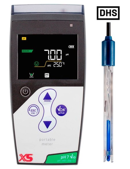 pHmetro XS PH 7 Vio Completo di elettrodo digitale 201 T DHS