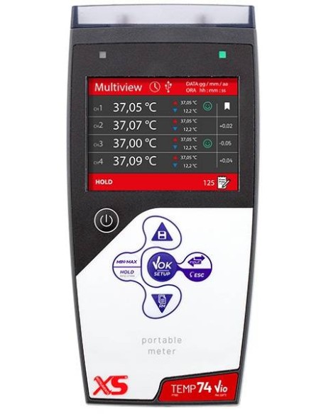 Termometro fino a 4 sonde PT100 XS TEMP 74