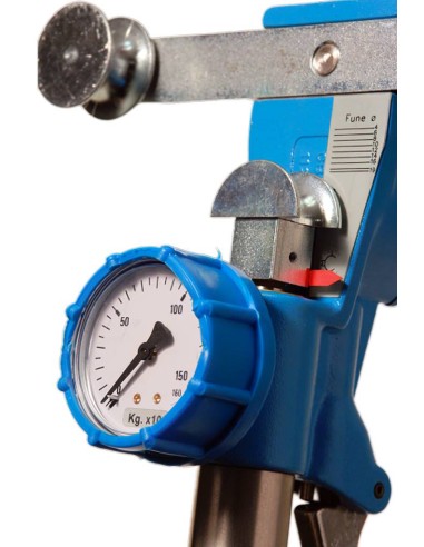 dettaglio quadrante Tensiometro per funi e cavi acciaio SIN 8M