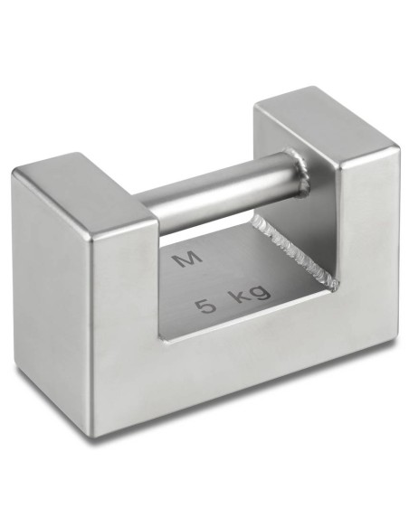 Massa Campione M1 con maniglia 5 kg acciaio inox