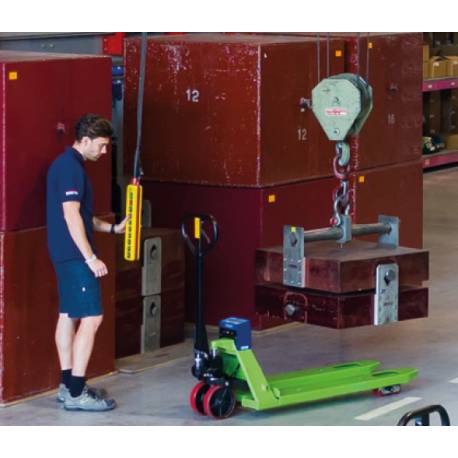 Transpallet TPWN operazione di calibrazione