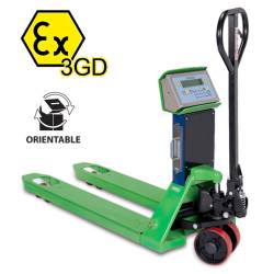 TRANSPALLET PESATORE CERTIFICATO ATEX SERIE TPWX3GD 