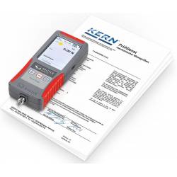 Certificato di taratura ISO per TRAZIONE su dinamometri fino a 500 newton