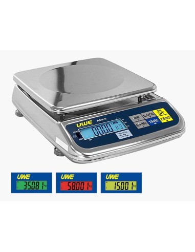 Display con Schermo a tre colori segnalazione basso-OK-alto