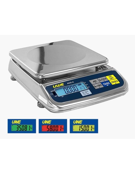 Display con Schermo a tre colori segnalazione basso-OK-alto