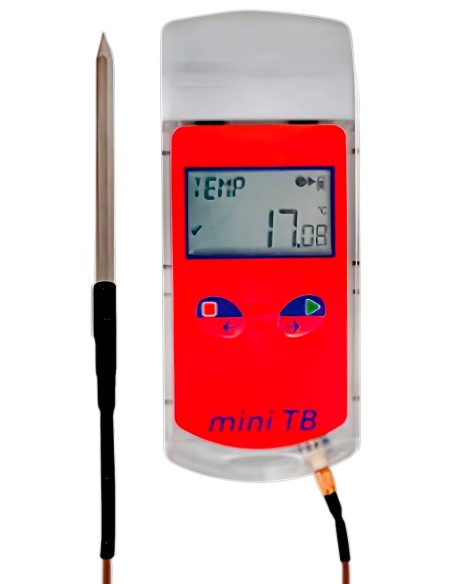 Data logger Mini TB PDF con sonda HT PT 100