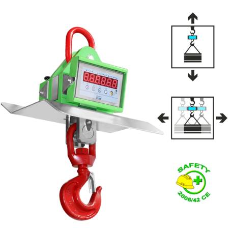 Dinamometro da carroponte con scudo termico alte temperature