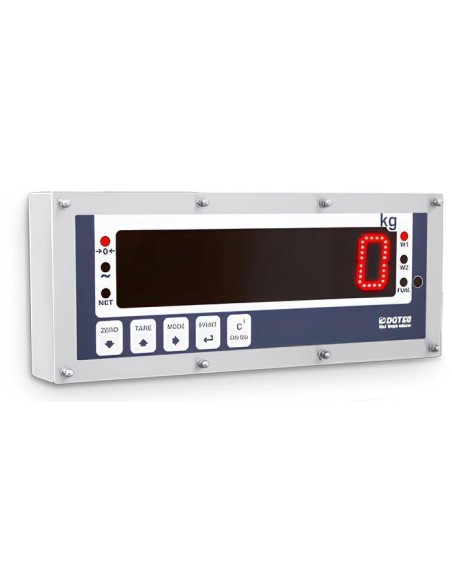 Ripetitore di peso con display LED da 60mm in acciaio INOX IP68