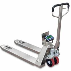 Transpallet con bilancia TPKS in acciaio nichelato 2000 kg