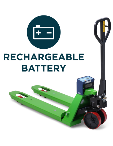 transpallet pesatore TPWN Network con batteria ricaricabile