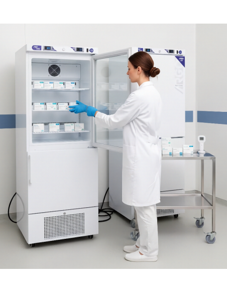 Frigo-congelatore da laboratorio combinato FRZ 300 G Argolab - 25 ... -10 °C | +2 ... +8 °C.