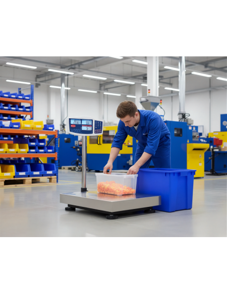 Bilancia contapezzi per il conteggio di particolari tecnici, minuterie e articoli confezionati in contenitori industriali