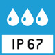 Grado di protezione IP 67 in base alla DIN EN 60529: Adatta per essere brevemente utilizzata in ambienti umidi. Pulizia con getto d'acqua. Possibilità di immergerla completamente in acqua per brevi periodi.