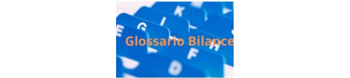 BILANCE - GLOSSARIO DEI TERMINI